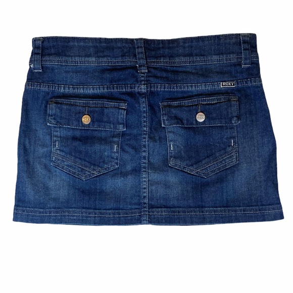 Roxy Denim Mini Skirt - Picture 1 of 7